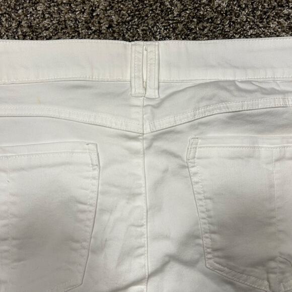 Democracy Ab Solution Itty Bitty Boot Cut Jeans Women's Size 14 White Denim NWT - Picture 10 of 13